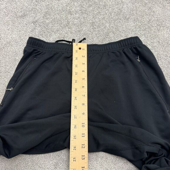 Nike Dri-Fit Vintage 90's Jogger Pants Mens Large Black Ankle Zip Pockets Active - Picture 11 of 14